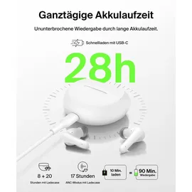 Belkin SoundForm Rhythm ANC True Wireless In-Ear Weiß