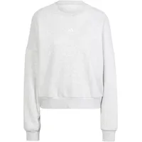 Adidas Essentials Sweatshirt Light Grey Heather/White M
