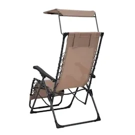 vidaXL Liegestuhl Klappbar Textilene Taupe