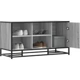 Schuhbank Grau Sonoma 100x40x53,5 Cm Holzwerkstoff Und Metall