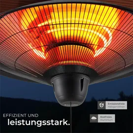 Tectake Solaris Infrarotheizstrahler Orbit 2,5 kW schwarz