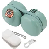 Wiederaufladbarer Nackenventilator Über Usb, Doppelter Luftstrom, Leicht Und Faltbar, Ideal Für Reisen Und Outdoor-aktivitäten.