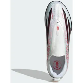 adidas F50 League Laceless TF Kinder Cloud White/Core Black/Lucid Red 34