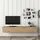 [en.casa] Vihti Lowboard 180x31x29,5 cm Schwarz/Eiche Holzwerkstoff