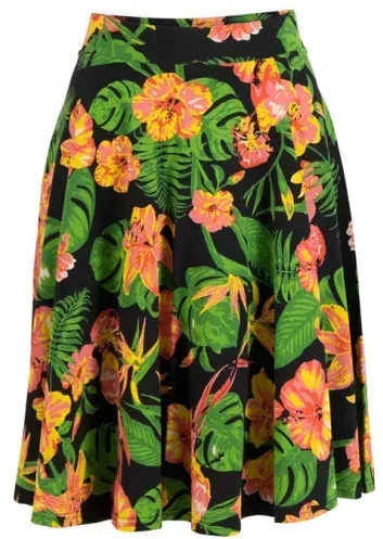 Blutsgeschwister Tellerrock Fullmoon Circle - tropical island XS