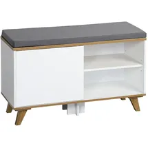 KESPER Schuhschrank 77 x 48 x 30 cm Braun/Grau/Weiß