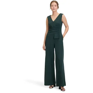 Vera Mont Jumpsuit mit V-Ausschnitt, Dunkelgruen, 48,