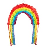 Boland 30944 - Pinata Regenbogen, Größe 37 x 58 cm, zum Befüllen, Pappe, Partyspiel, Kindergeburtstag, Geburtstagsspiele, Geschenk, Geschenkidee, Überraschung