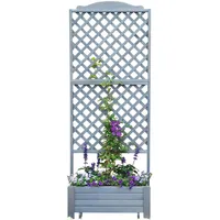 Promadino Rankkasten Romantica 80 x 38 x 210 cm Grau