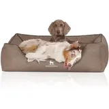 Knuffelwuff Hundebett Rockland XL 105 x 75 cm grau
