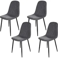 Hti-Living Stuhl Savannah PU Antikgrau