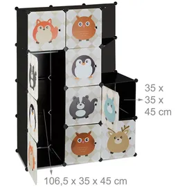 Relaxdays Kinderregal bunt