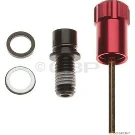 RockShox Rebound Adjuster Knob/Bolt Kit Aluminum 11.4310.645.000 Red Short