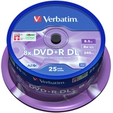 Verbatim DVD+R DL 8,5 GB 8x 25 St.