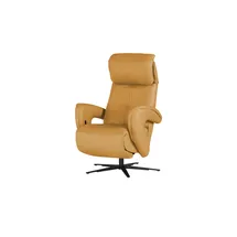 Hukla Relaxsessel Pierre Leder 75 x 115 x 87 cm Orange mit Relax-Funktion