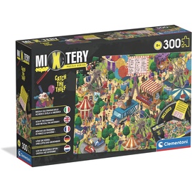 CLEMENTONI 21712 Mystery Catch The Thief 300 Teile-Puzzle Für Kinder Ab 8 Jahren, Made In Italy, Mehrfarbig, Medium