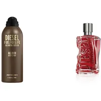 Diesel Fuel for Life Body Spray 200ml + D by Diesel Red Parfüm | Eau de Parfum für Herren 100 ml