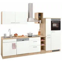 OPTIFIT Küchenzeile Kalmar 300 cm weiß