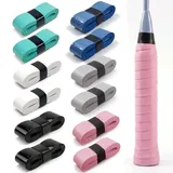 XRYIMYI 12PCS Anti-Rutsch Griffband Badminton, Overgrip Griffband für Tennis, Squash und Badminton Schläger, rutschfest, schweißabsorbierend, langlebig, verbesserte Schlagkontrolle für Sport