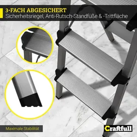 Craftfull Trittleiter CF-131A 2 x 2 Stufen