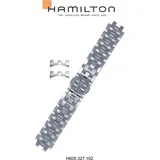 Hamilton Metall Jazzmaster Band-set Edelstahl H695.327.102 - silber