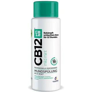 Cb12 Mundspülung Mild: Mundwasser mit Zinkacetat & Chlorhexidin, gegen schlechten Atem & Mundgeruch