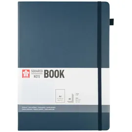 Sakura Notizbuch A4 kariert dunkelindigo