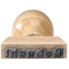 kompatible Ware Textstempel Gebucht Holz 1 St.