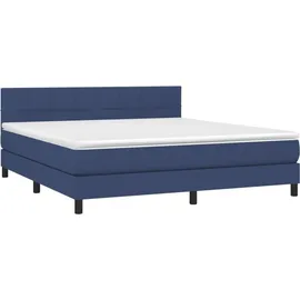 vidaXL Boxspringbett 160 x 200 cm Blau