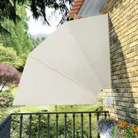VidaXL Faltbarer Balkonfächer 210 x 210 cm creme