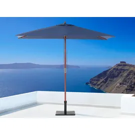 Beliani Sonnenschirm 195 x 144 cm Blau