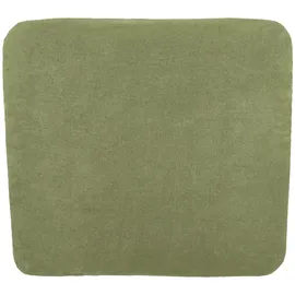 Meyco Baby Wickelauflagenbezug Frottee - 85x75cm - Spannbetttuch Wickelunterlage - 80% Baumwolle - Oeko Tex zertifiziert - kuschelig weich & hautfreundlich - waschbar & trocknergeeignet - Olive Grün