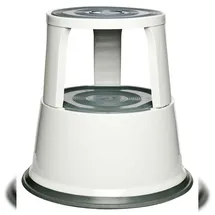 Alco Rollhocker Metall weiß