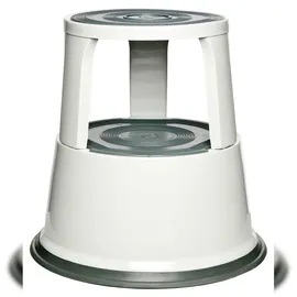 Alco Rollhocker Metall weiß