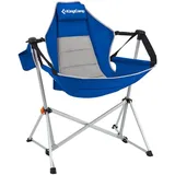 KingCamp Campingstuhl Orchid Schaukel Stuhl Camping Sessel Verstellbar Alu 120kg Blue