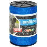Spezial Wildabwehr Weidezaunband 200m, 20mm, 4x0,16 Niro, blau