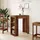 vidaXL Bartisch mit Regal 95 x 47 x 103,5 cm Braun