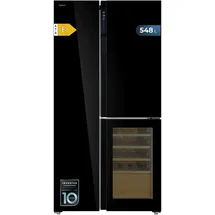 Cecotec Bolero CoolMarket TDW 548 Kühl-Gefrierkombination (548 l, 1830 mm hoch, Schwarz)