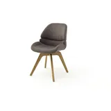 MCA Furniture 2er Set Stuhl Henderson - Chenilleoptik Cappuccino