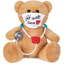 Brubaker Get Well Soon Teddy 35 cm Braun