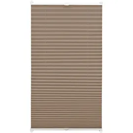 GARDINIA Plissee mit 2 Bedienschienen, Taupe, 100 x 130 cm