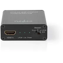Nedis HDMI Extractor Eingang Ausgang Toslink - Schwarz, VEXT3470AT