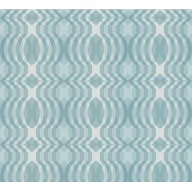 A.S. Création Retro Chic Vliestapete 18 cm x 900 cm 395342 blau/silber/weiß