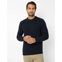Brax Strickpullover mit gerippten Abschlüssen Modell RICK", Marine, L