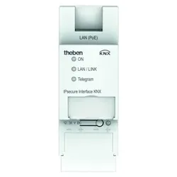 Theben 9070771 Schnittstelle IP und KNX, Unterstützung von KNX IP Secure IPsecure-Interface KNX