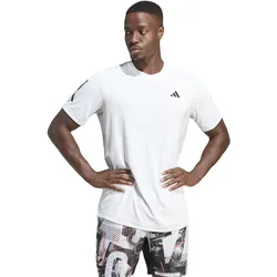 adidas Tennis-Tshirt Club 3-Streifen weiss Herren