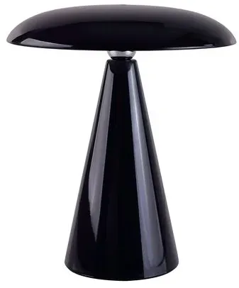 Beacon Lighting Akku-Tischleuchte Kinoko II Kunststoff Schwarz