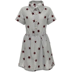 BEZLIT Sommerkleid Mädchen Sommer Blusenkleid mit Sternchen (1-tlg) Volant grau 152