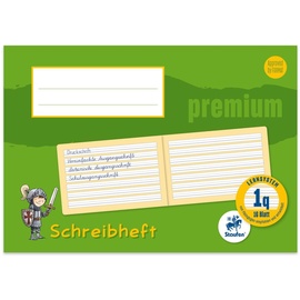 Staufen Staufen® Schreiblernheft Premium Lineatur 1q liniert DIN A5 quer 16 Blatt,