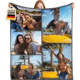 Bemaystar Personalisierte Geschenke mit Foto - Personalisierte Decke, Decke mit Foto, Fotodecke mit Eigenem Foto, Geschenke für Freunde Kind Bester Freund Kinder für Geburtstage Weihnachtstag